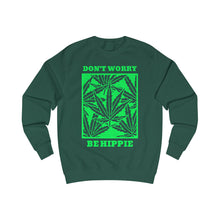 Lade das Bild in den Galerie-Viewer, Sexy Hippie Sweatshirt - Don't Worry Be Hippie (Hanf Edition)