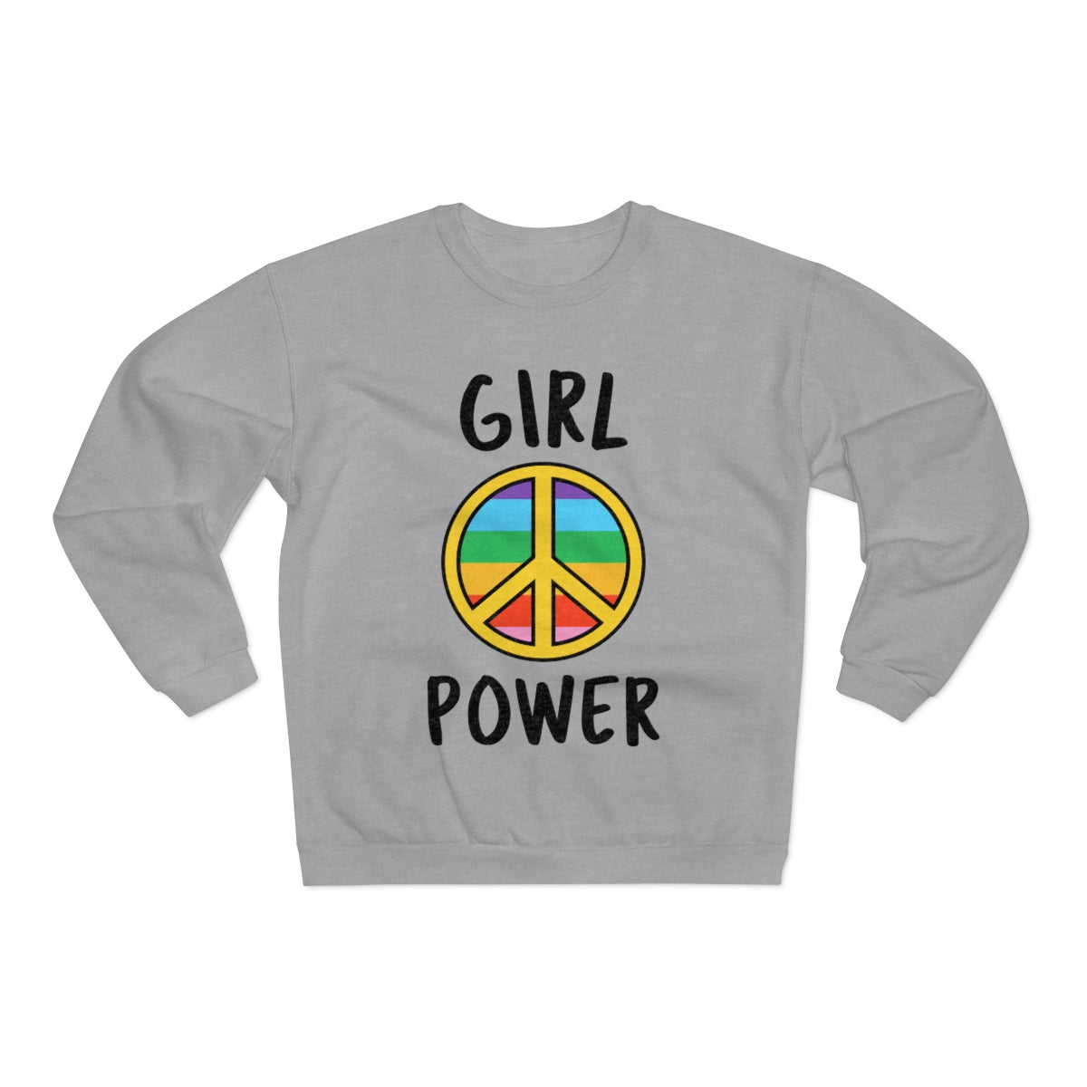 Sexy Hippie Sweatshirt - Girl Power & Peace – Retro-Styles.de