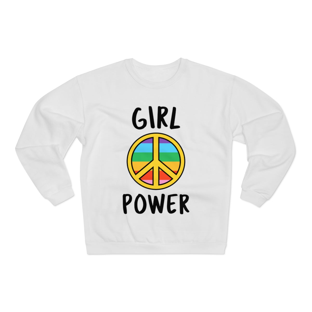 Sexy Hippie Sweatshirt - Girl Power & Peace